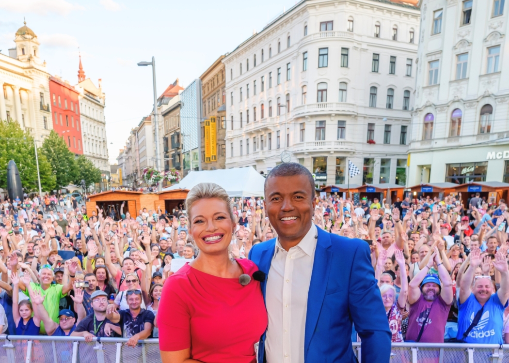 Živé vysílání Televizních novin televize Nova